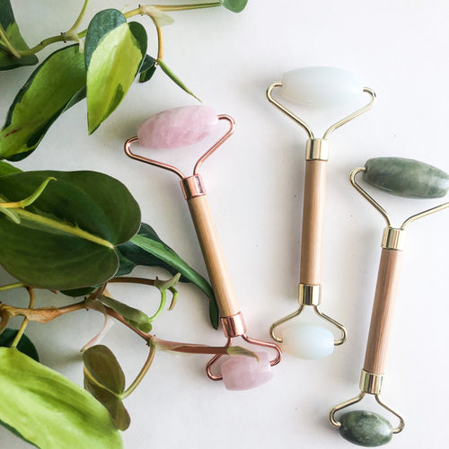 Heartfelt Glow Bamboo Facial Roller – Self-Care Gift Set - Amour Beauty