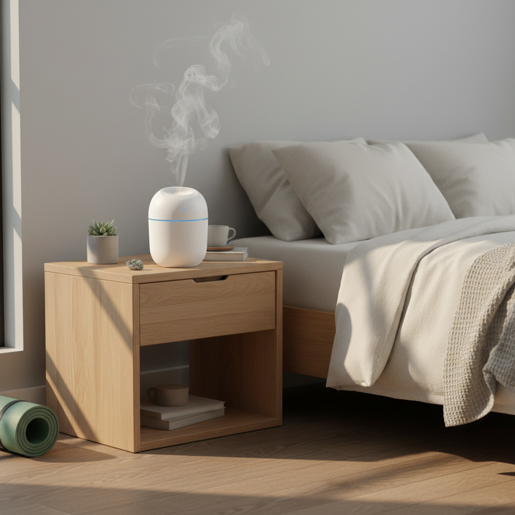 Valentine’s Relaxation Ultrasonic Aroma Diffuser – USB & LED Lights - Amour Beauty